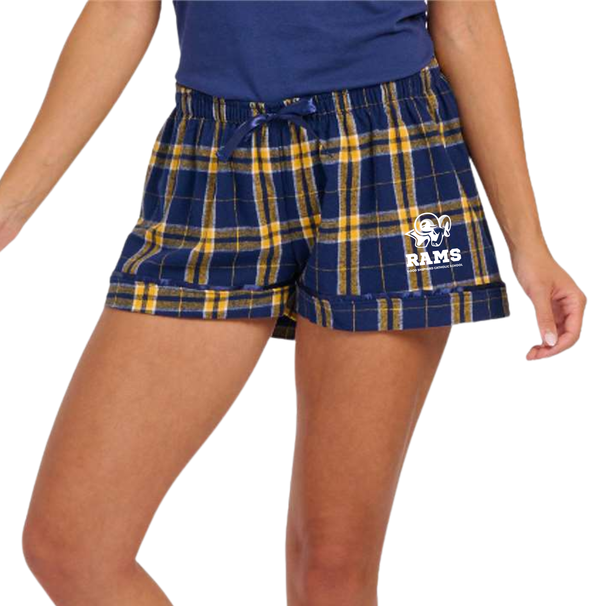 RAMS Flannel Pajama Shorts (Women)