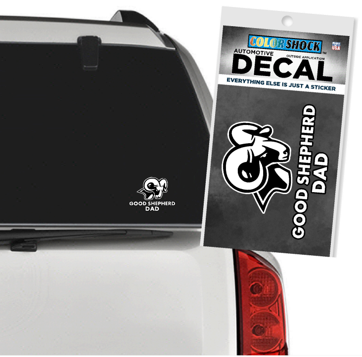 Good Shepherd Dad Car Decal