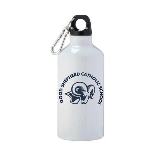 17 oz. Carabiner Water Bottle, White