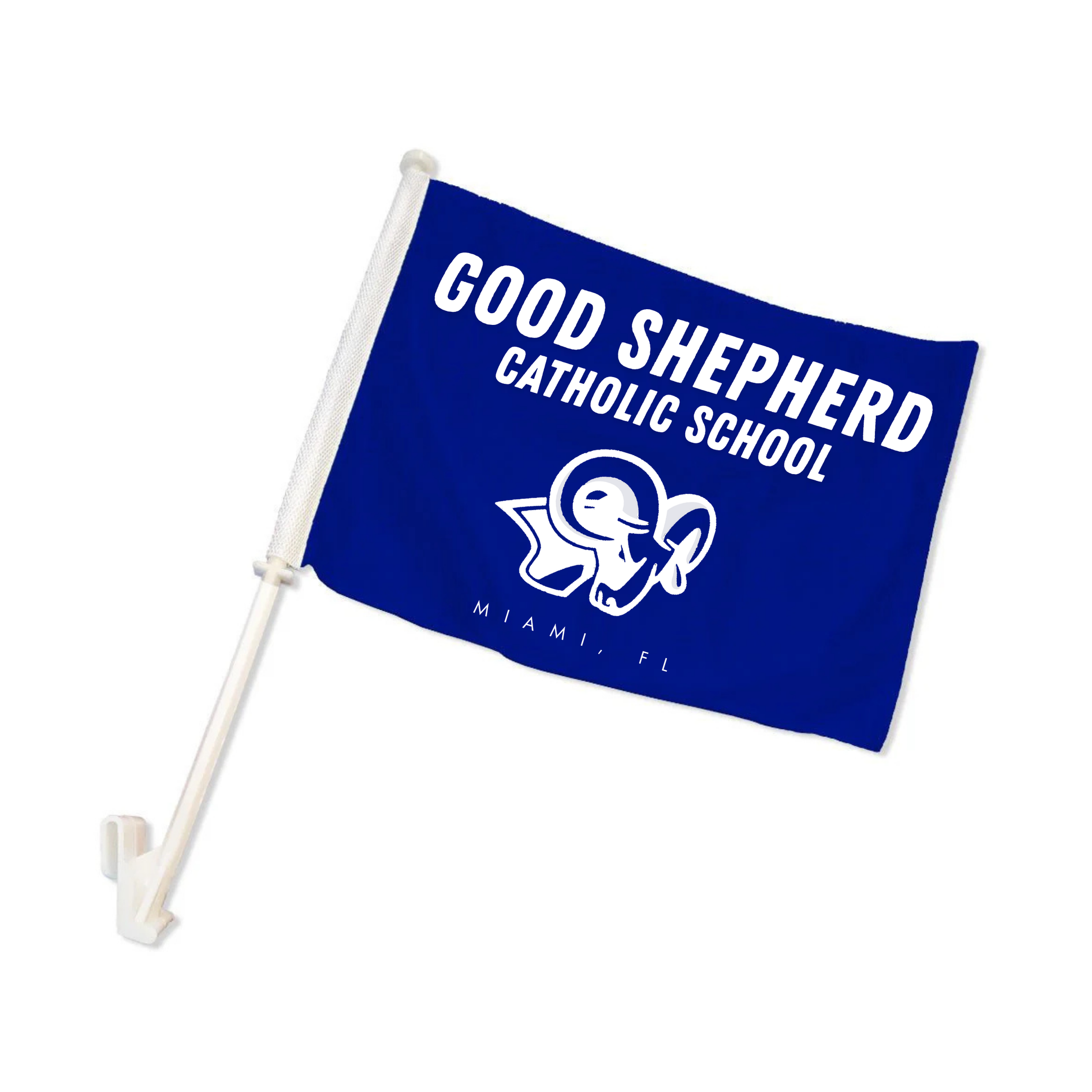 Good Shepherd Car Flag