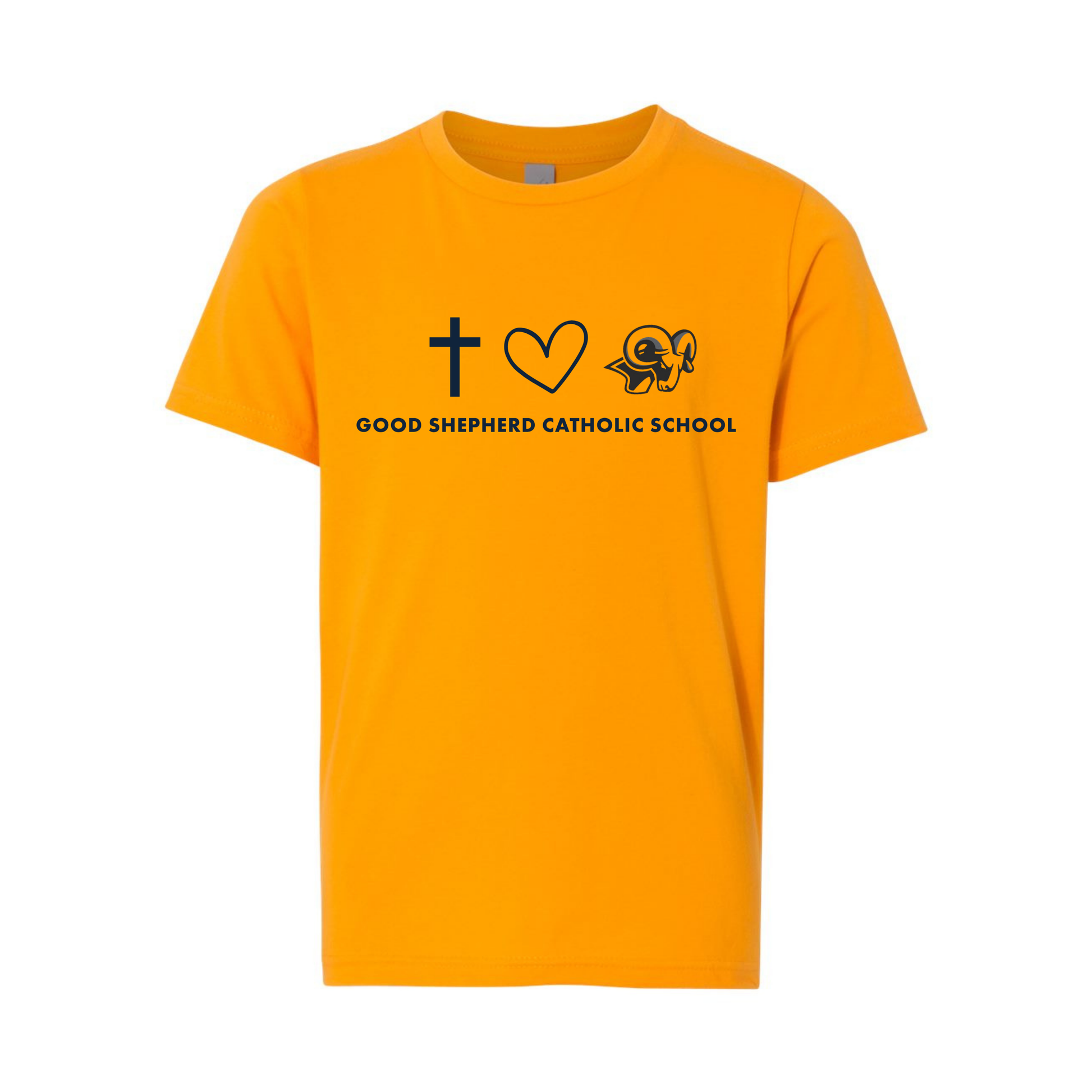 Pray, Love, Rams Gold Youth T-Shirt
