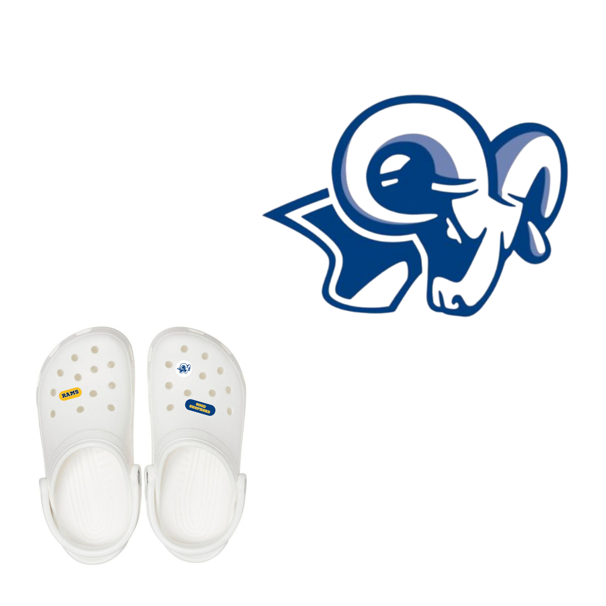 Ram Head Shoe Charm