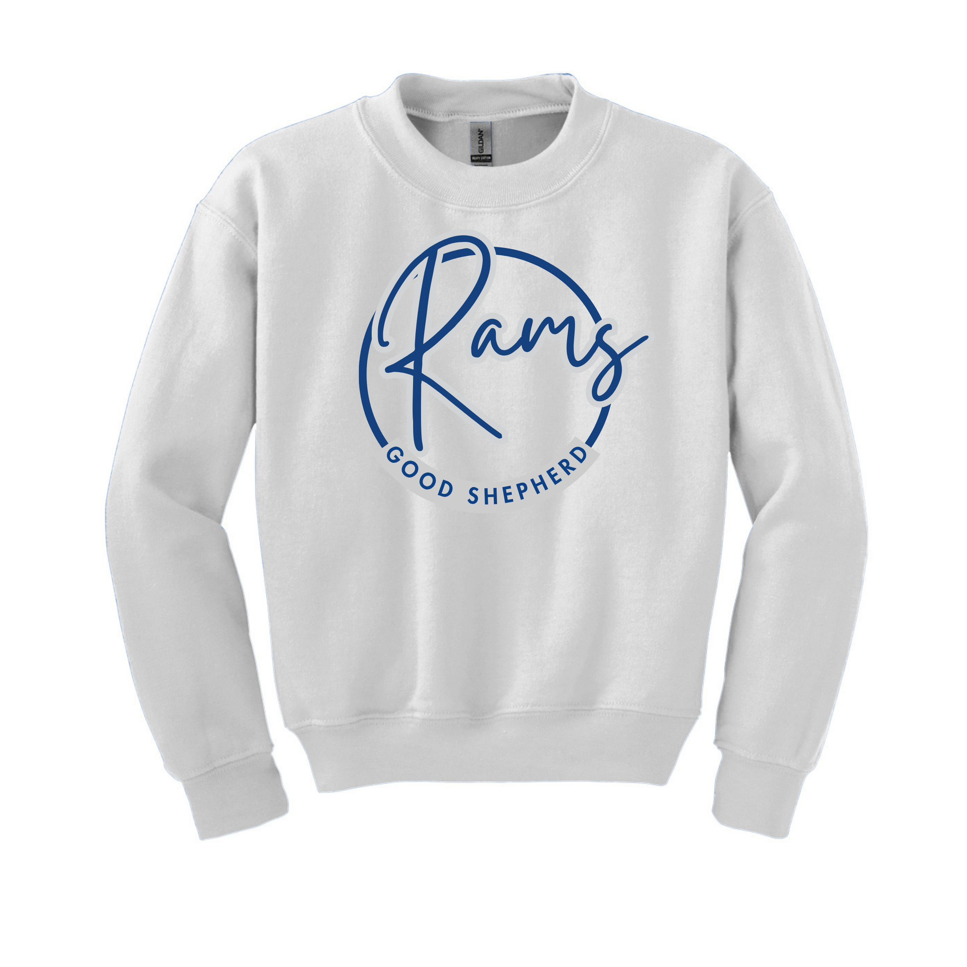 Rams White Crewneck Sweatshirt (Adult)